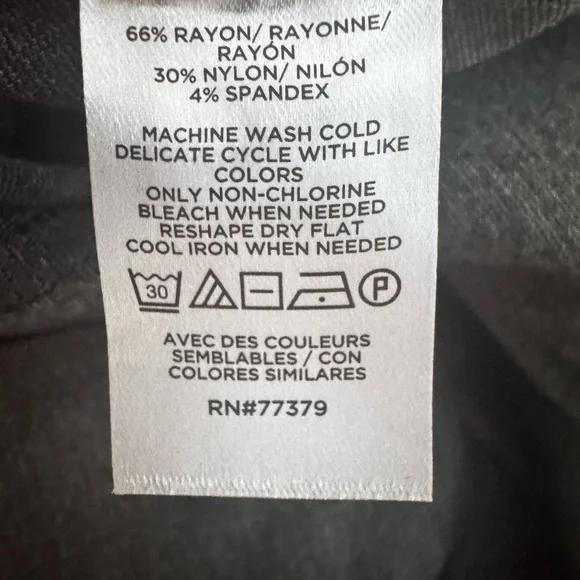 Ann Taylor Charcoal A-Line Skirt - Picture 5 of 5